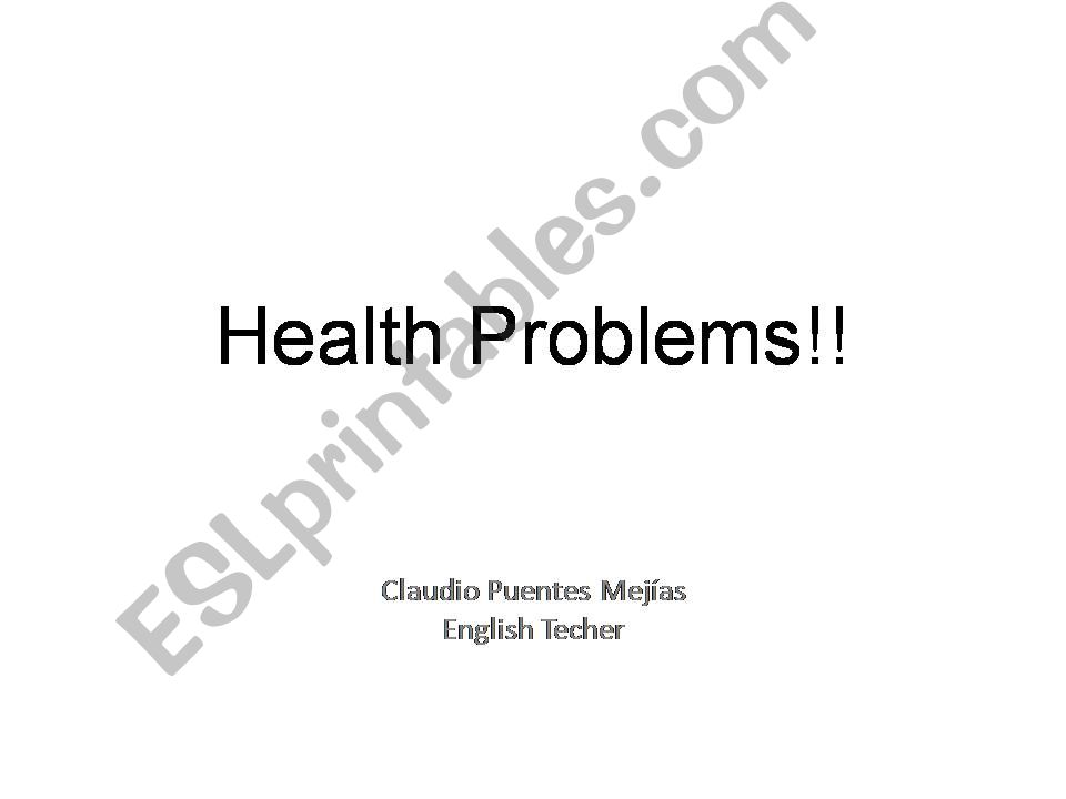 Health Problems powerpoint