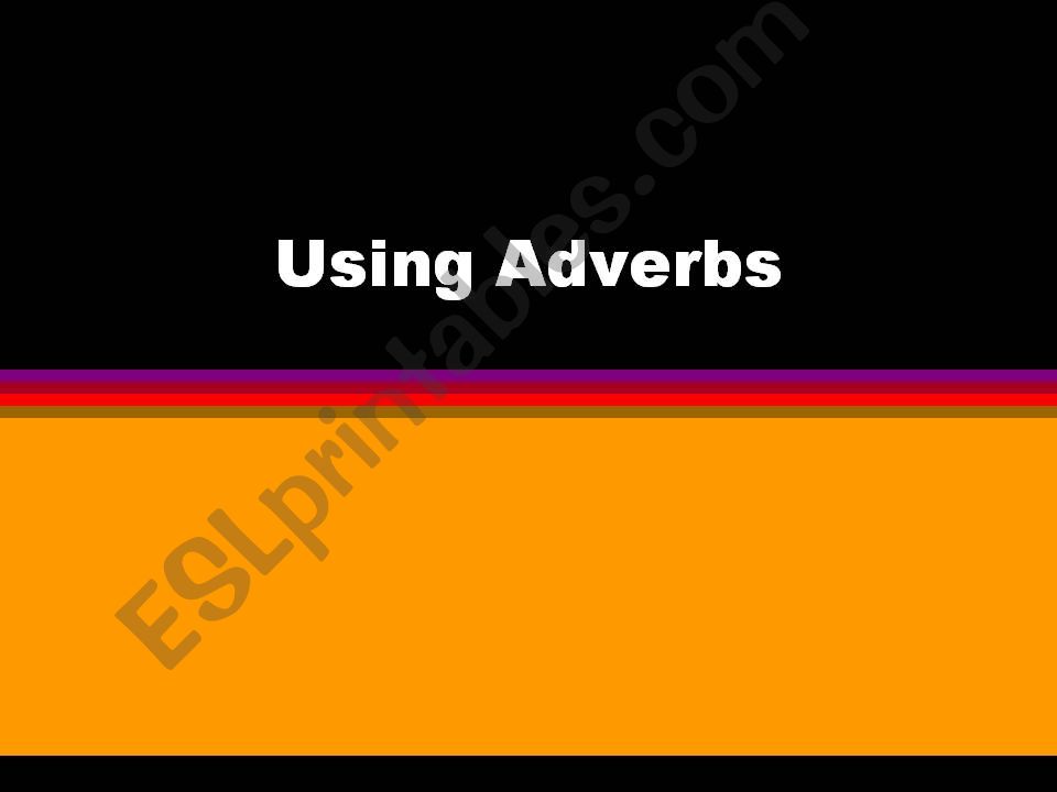 adverbs powerpoint