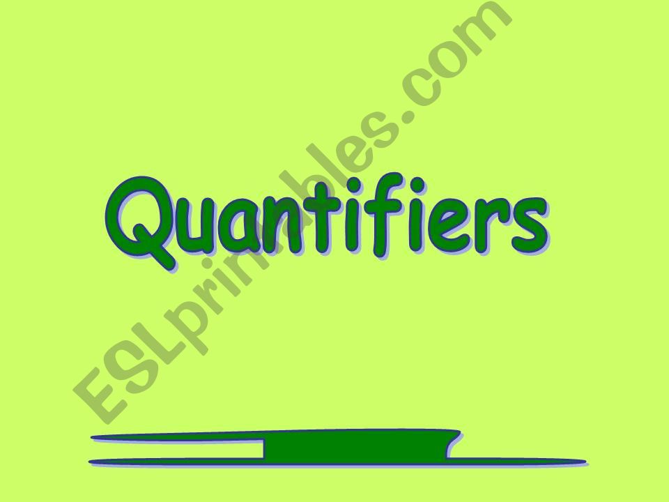 QUANTIFIERS powerpoint