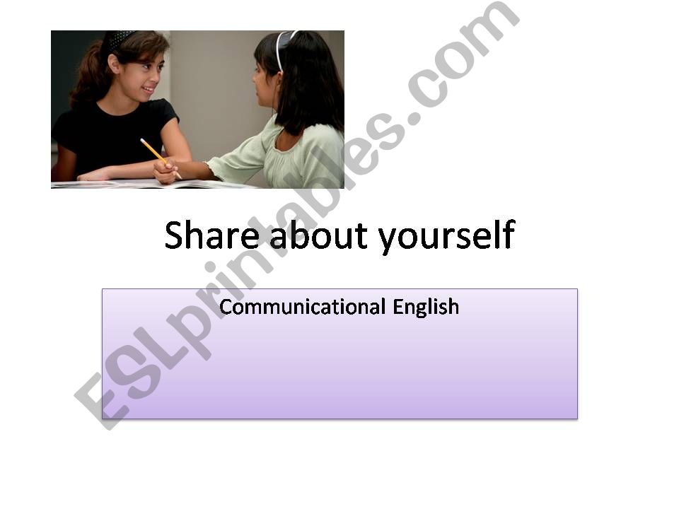 Speaking first activity  powerpoint