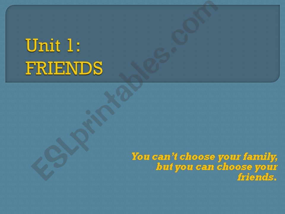 Friends powerpoint