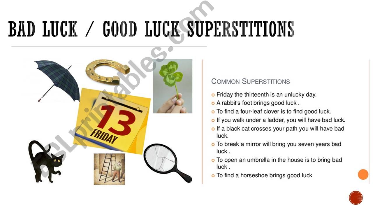 Superstitions powerpoint