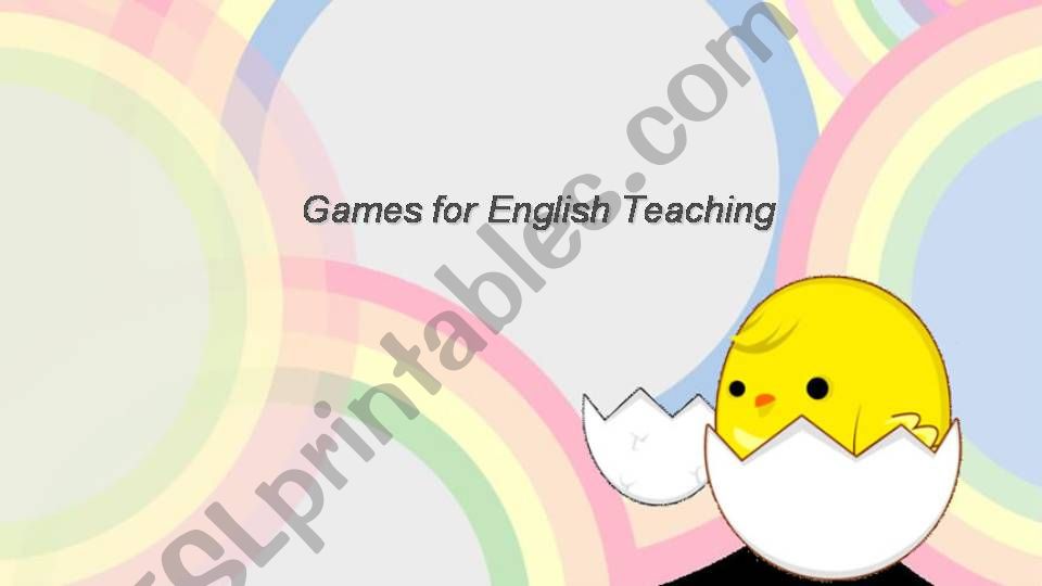 Useful games for English teaching 