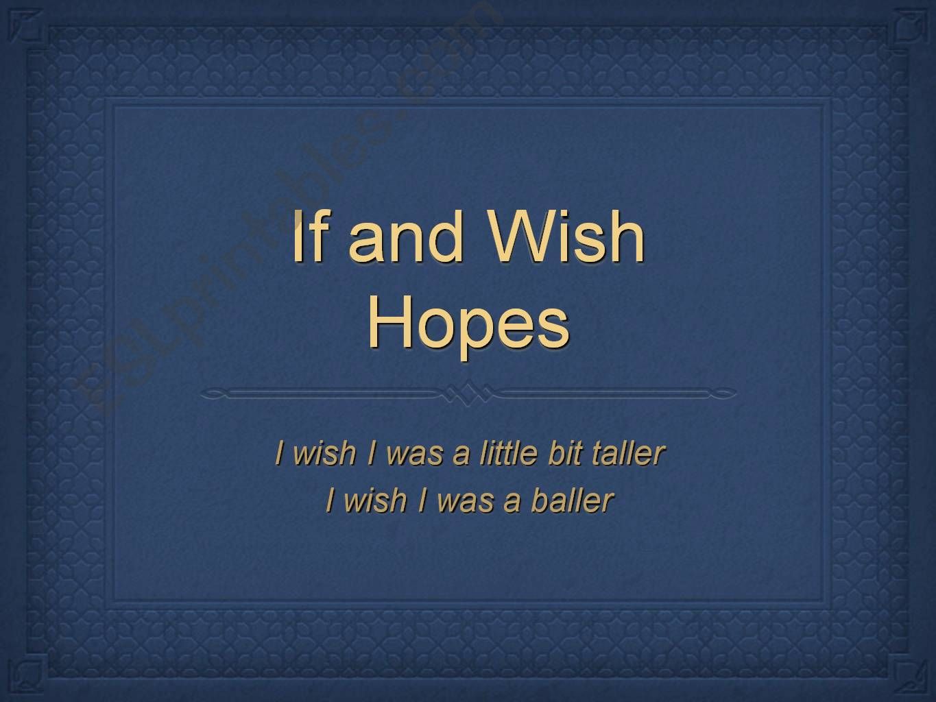 Wishes and Hopes Slideshow powerpoint