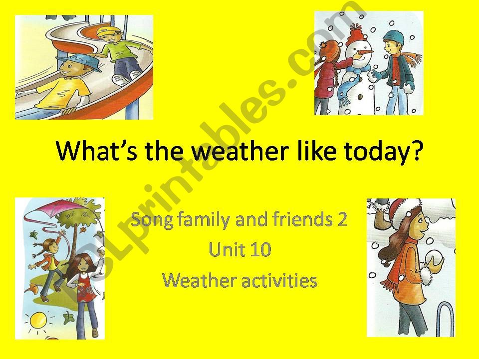 Whats the weather song  powerpoint