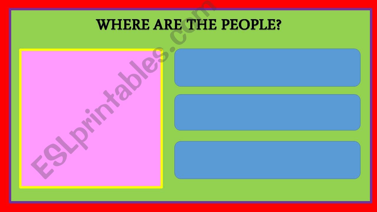 Verb to be and places powerpoint