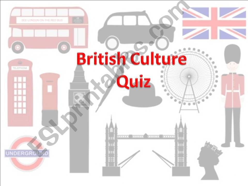 British Culture Quiz powerpoint