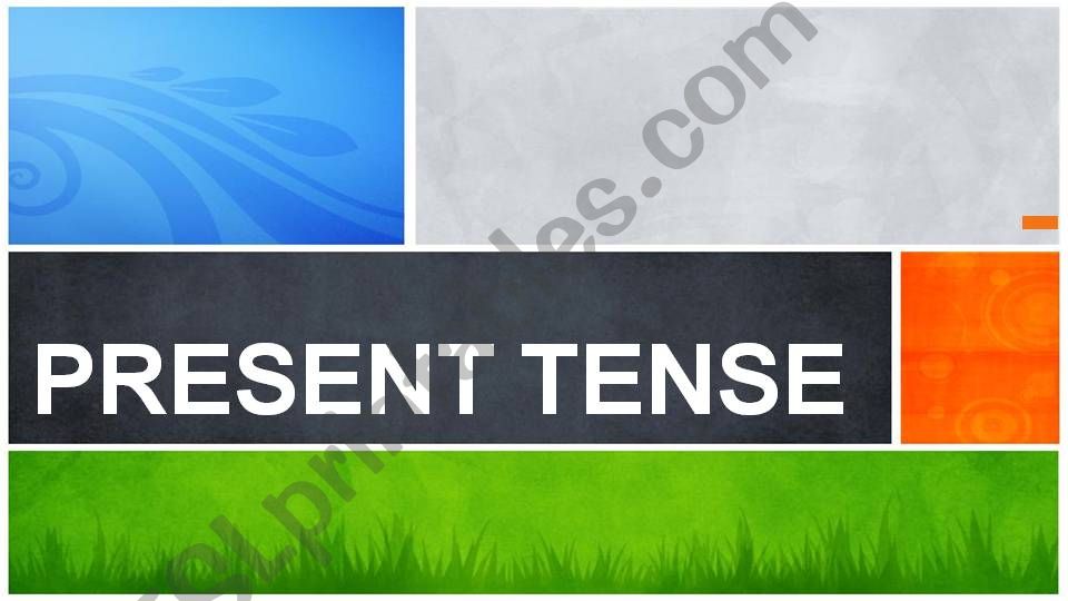 Present Tense - part 1 powerpoint