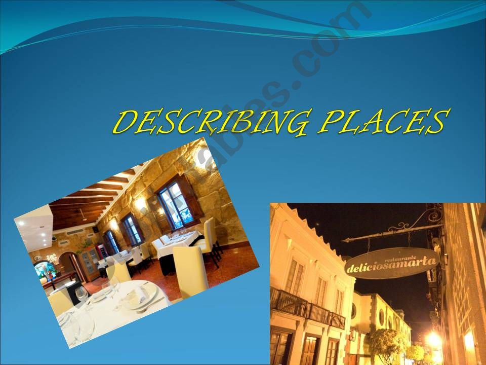 Describing places powerpoint