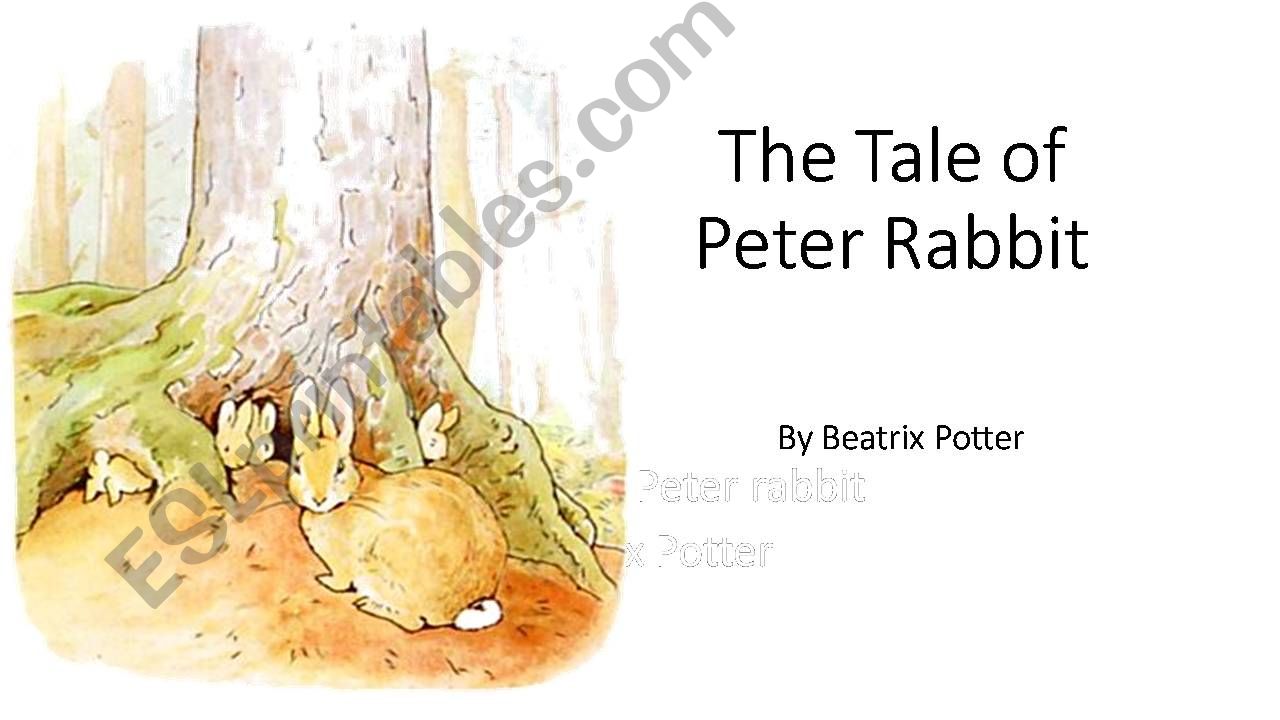 Tale of Peter Rabbit Dialogue powerpoint