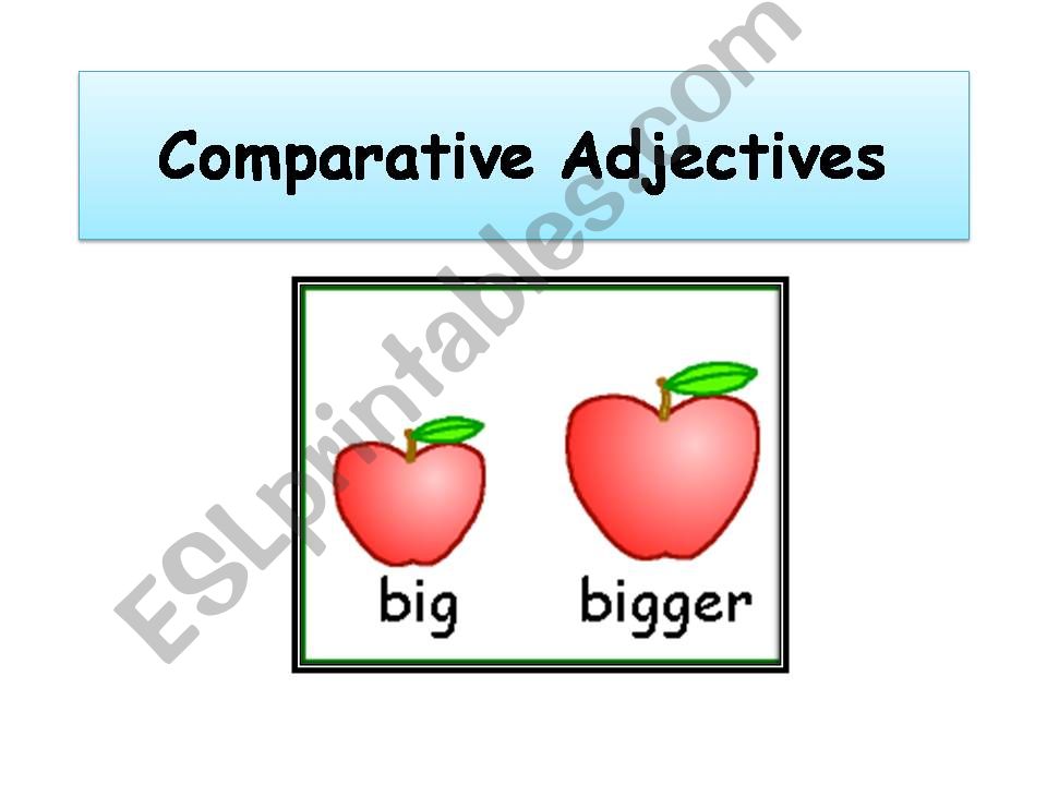 Comparatives Adjectives powerpoint