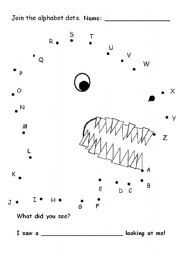 dinosaur alphabet dot to dot