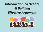English powerpoint: Debating and argumentation skills 