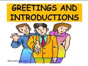 English powerpoint: INTRODUCTIONS AND GREETINGS