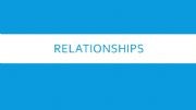English powerpoint: Relationships