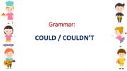 English powerpoint: Grammar: Could / Couldnt (Past abilities)