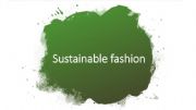 English powerpoint: Sustainable fashion 