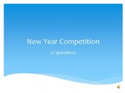 English powerpoint: New Year Competition 