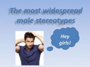 English powerpoint: Stereotypes about men