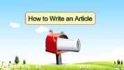 English powerpoint: How to write an article