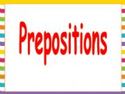 English powerpoint: Prepositions