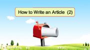 English powerpoint: How to write an article (2)