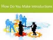 English powerpoint: how to make introductions