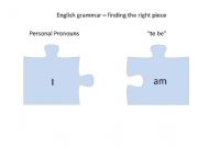 English powerpoint: Konjugations - Grammar jigsaw