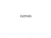 English powerpoint: clothes and the design