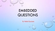 English powerpoint: Embedded Questions