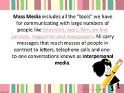 English powerpoint: The Media- television