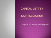 English powerpoint: Capitalization