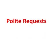 English powerpoint: Polite Requests