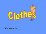 English powerpoint: Clothes 