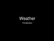 English powerpoint: Weather and vacation