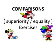 English powerpoint: COMPARATIVES Exercises