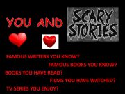 English powerpoint: SCARY STORIES MINDMAP