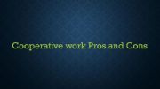 English powerpoint: Cooperative Work 