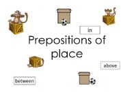 English powerpoint: prepositions of place 