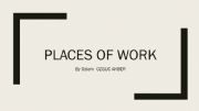 English powerpoint: places of work