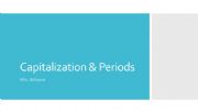 English powerpoint: Capitalization and Periods PowerPoint