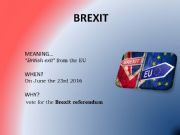 English powerpoint: Brexit