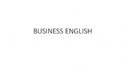 English powerpoint: BUSINESS ENGLISH