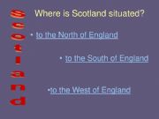 English powerpoint: A quiz on Scotland