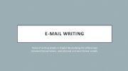 English powerpoint: Rules of emailing