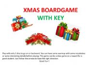 English powerpoint: CHRISTMAS BOARDGAME 2019.