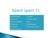 English powerpoint: Sport