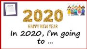 English powerpoint: New Years Resolutions 2020