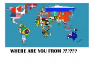 English powerpoint: Where are you from ? 