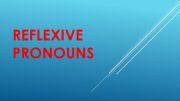 English powerpoint: reflexive pronouns
